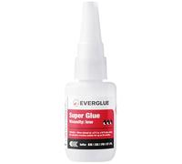 EVERGLUE adhesivo líquido extrafuerte y fino para un pegado preciso y reparaciones rápidas, adhesivo superfuerte de secado rápido y sin goteos, 20 g con larga vida útil
