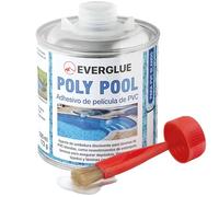 Everglue Poly Pool - Adhesivo de PVC, resistente a temperaturas de hasta +90 °C, elástico, resistente al agua, bote de 200 ml, transparente