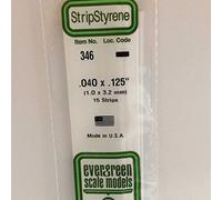 Evergreen 346 - Perfil Cuadrado (600 x 1,0 x 3,2 mm, 15 Unidades)