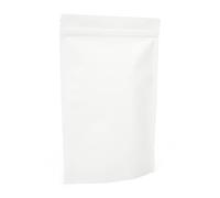 Evergreen 50 bolsas de embalaje de papel blanco con lámina interior, reutilizables con cierre de cremallera/sellado térmico para té, granos de café, frutos secos, semillas, frutas secas (200 x 300 mm)