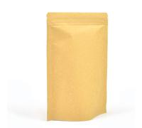 Evergreen 50 bolsas de embalaje de papel kraft de fondo plano con lámina interior, reutilizables, cremallera/sellado al calor, para té, granos de café, nueces, semillas, frutas secas (130 x 210 mm)