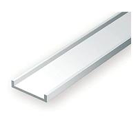 EVERGREEN 500268 - Perfil en U, 350 x 7,9 x 2,4 mm, 5/16, 3 Unidades, Multicolor