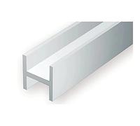 EVERGREEN 500287 - Perfil en H, 350 x 6,3 x 6,0 mm, 1/4, 2 unidades, multicolor