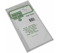 Evergreen 9080 - Placa de poliestireno, juego, 150 x 300 x 2.00 mm, 1 pieza, blanco