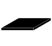 evergreen 9514 - Placas de poliestireno (150 x 300 x 0,75 mm, 2 Unidades), Color Negro