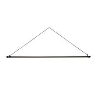 Evergreen Flag Beautiful Black Metal Dowel Garden Flag Hanger | 16"""" Wide x 5"""" High | Front Door Home Decor | Holiday Entrance House Sign