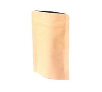 Evergreen Goods - 10 bolsas de papel kraft marrón para alimentos (90 x 30 x 140 mm), grado alimenticio, forradas con papel de aluminio, bolsas de embalaje resellables para sal de baño, alimentos