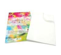 Evergreen Goods - 10 hojas de vinilo adhesivo imprimible blanco brillante, papel autoadhesivo impermeable para impresoras de inyección de tinta y láser, perfecto para etiquetas personalizadas,
