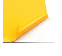 Evergreen Goods - 10 hojas de vinilo autoadhesivo de color A4, impermeable, mate/brillante (plástico con parte trasera adhesiva) para máquinas troqueladoras (ámbar (brillante))