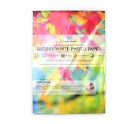 Evergreen Goods 100 Hojas A3 Papel Fotográfico Autoadhesivo Blanco Brillante |papel pegatina para Impresión Láser e Inyección de Tinta | Papel de Impresión para carteles, etiquetas, etc.