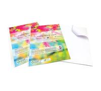 Evergreen Goods 20 hojas de vinilo adhesivo A4 blanco mate impermeable | Inyección de tinta y láser imprimible | Etiquetas autoadhesivas | Gráficos, etiquetas de productos, pegatinas