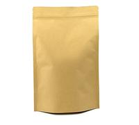 Evergreen Goods Bolsas Kraft Marrones para Conservación de Alimentos | Bolsas termosellables reutilizables con cierre de cremallera | Embalaje Bolsas para Café, Frutos Secos | 50 Bolsas 180x300x75mm