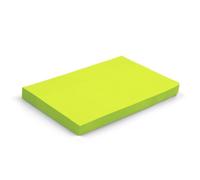 Evergreen Goods - Juego de 6 blocs de notas adhesivas de 76 mm x 127 mm, verde brillante, 100 hojas por bloc, adhesivo fuerte, notas autoadhesivas extraíbles para el hogar, oficina, escuela y trabajo