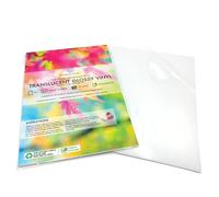Evergreen Goods Ltd 10 Hojas A4 Papel Autoadhesivo De Vinilo Brillante Transparente - Papel De Pegatina Para Imprimir Para Impresoras De Inyección De Tinta Y Láser - Adecuado Para Rótulos Y Etiquetas