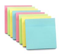 Evergreen Goods Notas adhesivas de color pastel, notas adhesivas extraíbles en amarillo, rosa, azul, verde, recordatorios, listas de verificación, revisión, 100 hojas por bloc, 76 x 76 mm (8 blocs)
