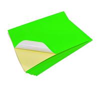 Evergreen Goods Papel Adhesivo Verde Fluorescente A4, 10 Hojas Neón | Etiquetas Autoadhesivas Imprimibles con Láser | Pegatina A4 Verde Neón para Cricut y Silhouette | Letreros y Rotuladores