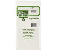 Evergreen - Keystone chapa de poliestireno, 1 x 150 x 300 mm, cuadrícula de 1.00 mm.
