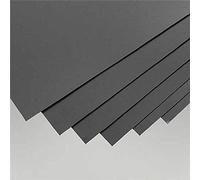 Evergreen- Lote de 6 Placas de poliestireno (200 x 530 x 0,50 mm, 9113), Color Negro