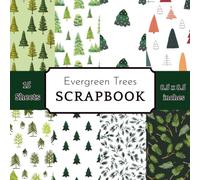Evergreen Trees Scrapbook Paper Pad: 15 Sheets of Rustic Pine & Forest Decorative Crafting Paper for Nature Cardmaking, Woodland Albums, and DIY Crafts