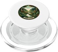 Evergreen Valley Forest Stream - Emblema escénico Redondo PopSockets PopGrip para MagSafe