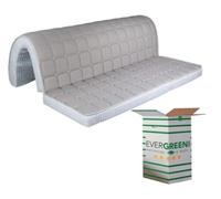 EVERGREENWEB - Colchón Clic clac 100x190 cm h 10 para sofá Cama con Espuma viscoelástica, Plegable, Pliegue en el Asiento, Ortopédico, hipoalergénico, Cordones de fijación Bed Sofa Memory