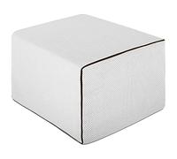 EVERGREENWEB - Puff Cama Individual con Colchón de WaterFoam Alto 15 cm, Ahorra Espacio, Plegable, Colchón Individual de 80x190 cm, Futón Plegable Tejido 3D Blanco