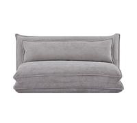 EVERGREENWEB - Sofá Cama Futón Tatami Extensible de Torciopelo - Sofá Cama Doble Gris - Sofá de Piso Regulable con cómodo cojín para habitación pequeña - Colchón Doble de Sofá Cama | KUMO Velvet