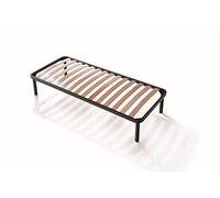 EvergreenWeb - Somier 85x190 de Láminas de Madera y Estructura Portante de Hierro Reforzada con 4 Pies Extraíbles, Ortopédico, Base Empotrada para Todas Las Camas y Colchones - Apple