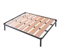 EvergreenWeb - Somier Individual 90x190 de Láminas Anchas de Madera, Ortopédico, 4 Patas Extraíbles, Estructura de Soporte en Hierro Reforzada, Base Empotrada para Todos Tipos de Camas y Colchones