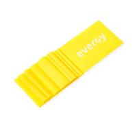 evergy - Banda Elastica 2,5M Cinta Elastica con Distintas intensidades. Gomas elásticas musculación. Bandas Fitness para Gym en Casa. Bandas elásticas 3 intensidades. (Amarillo, Ligero)