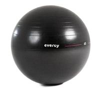 EVERGY - Fitball, Gymball, Pelota de Pilates, Yoga, Gimnasia, Balón para Embarazadas para Gym en Casa, Bola Yoga Fitness. (65 cm - Negra)