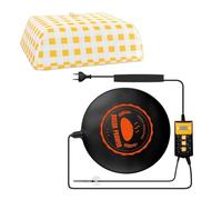 Everkeen Esterilla calefactora de pan con cubierta de masa fermentada para pan, masa de calor, calentador de masa madre, temperatura ajustable, alfombrilla a prueba de pan, con termostato, masa madre