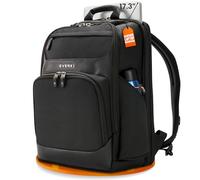 Everki Onyx - Elegante mochila para portátiles de hasta 17,3" con sistema patentado de protección de esquinas, solapa para el trolley, compartimento de protección RFID, compartimento rígido para gafas