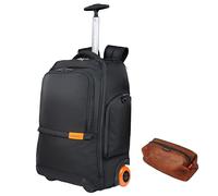 Everki Wheeled 123 Mochila para portátil con Ruedas - para 15,6" y MacBook 16", Equipaje de Mano con Ruedas reemplazables + Estuche de Accesorios de Malla