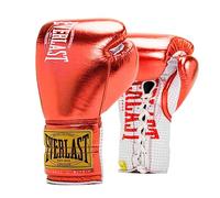Everlast 1910 Classic 10oz Guantes de Boxeo (Rojo Metalizado) con Cordones
