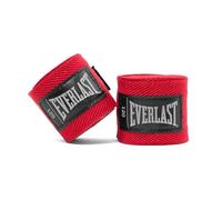 Everlast Core Vendas de Mano 305 cm, Rojas - Vendas de Boxeo para Guantes, Sparring, MMA y Kickboxing, Sistema de Velcro con Correa para el Pulgar