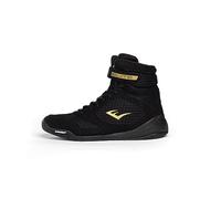 Everlast Elite V2 Black 6 - Zapatos de boxeo, tu mejor compañero de entrenamiento para excelencia y durabilidad, zapatos Elite 2, calzado de entrenamiento, Negro -, 38 EU