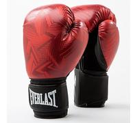 Everlast Guantes de Boxeo de Entrenamiento Spark, Cuero Sintético, Blanco y Negro Patrón Cebra, 12 oz Cierre de Velcro, Ambidiestro, para Adultos