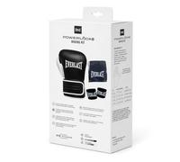 Everlast Powerlock OG Kit de Entrenamiento (14 oz) Guantes Powerlock para Sacos y Vendas de 120 cm - Manoplas avanzado, Sparring, MMA y Kickboxing