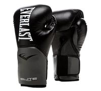 Everlast Pro Style Elite Guantes Unisex para Adultos, Negro/Gris, 396 G (14 Oz), Ue