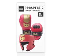 Everlast Prospect 2 Kit de Entrenamiento Niños/Jóvenes Guantes, Manoplas y Casco, Protector y cómodo para MMA - Equipamiento Everlast auténtico