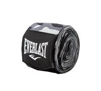 Everlast Spark Vendas de Boxeo (305 cm) - Estampado geométrico Negro, Guantes de Sparring, MMA & Kickboxing, Presilla cónica, Velcro, algodón elástico - Auténtico Equipamiento Everlast