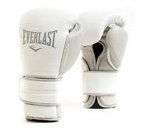 Everlast Unisex - Guantes de Boxeo para Adultos Powerlock 2 Guante de Entrenamiento, Blanco, 12oz