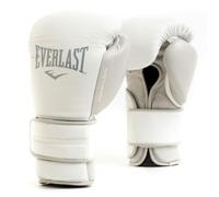 Everlast Unisex - Guantes de Boxeo para Adultos Powerlock 2 Guante de Entrenamiento, Blanco, 16oz