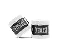 Everlast Vendas de Mano Core (305cm), Blancas para Boxeo, Sparring, MMA y Kickboxing, Correa para Pulgar y Cierre de Velcro, Mezcla de Algodón Elástico - Auténtico