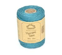 Everlasto - Bobinas de 50 m de algodón suave para manualidades de macramé, 38/6 (4 mm aprox.), color azul