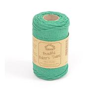 EVERLASTO Bobinas de Cordel sólido de 100 m para panaderos, Algodón, Esmeralda, 2 mm