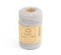 EVERLASTO Bobinas de Cordel sólido de 100 m para panaderos, Algodón, Plateado, 2 mm
