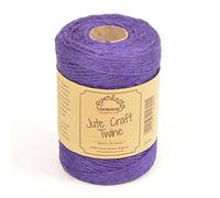 EVERLASTO Bobinas de Yute de Color Natural para Manualidades de 100 m (Morado Profundo)