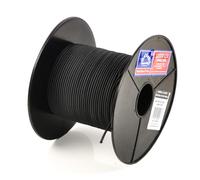 EVERLASTO Cable elástico Lasoflex de 3 mm, Color Negro, Caucho, 20
